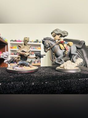 Gray Horse Rider Collectible Figure for Kids Playsets